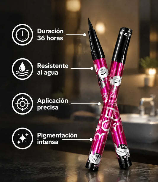 "Delineador 36H Pro" a Prueba de Agua