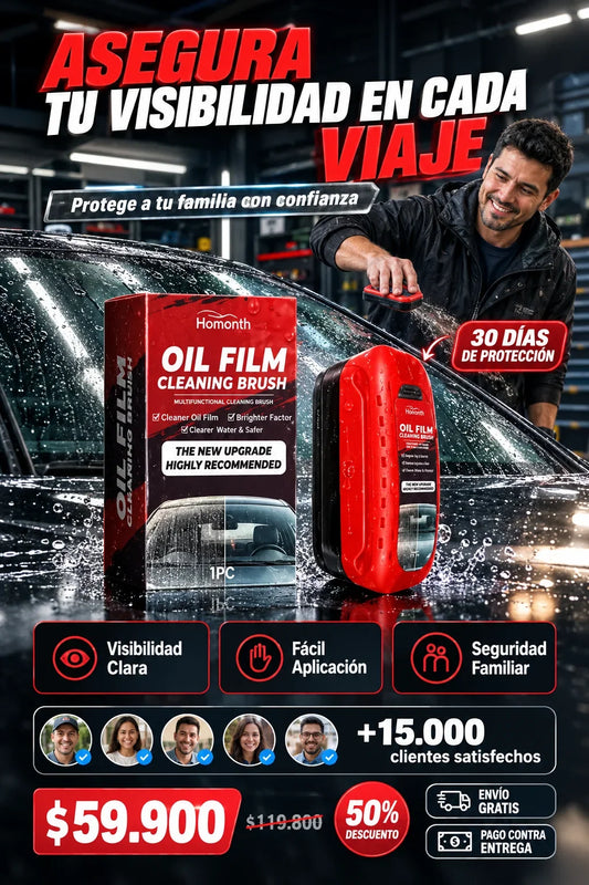 Oil Film Pro — Antiempañante para Parabrisas